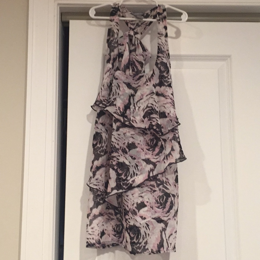 Charlotte Russe sheer racerback tank top